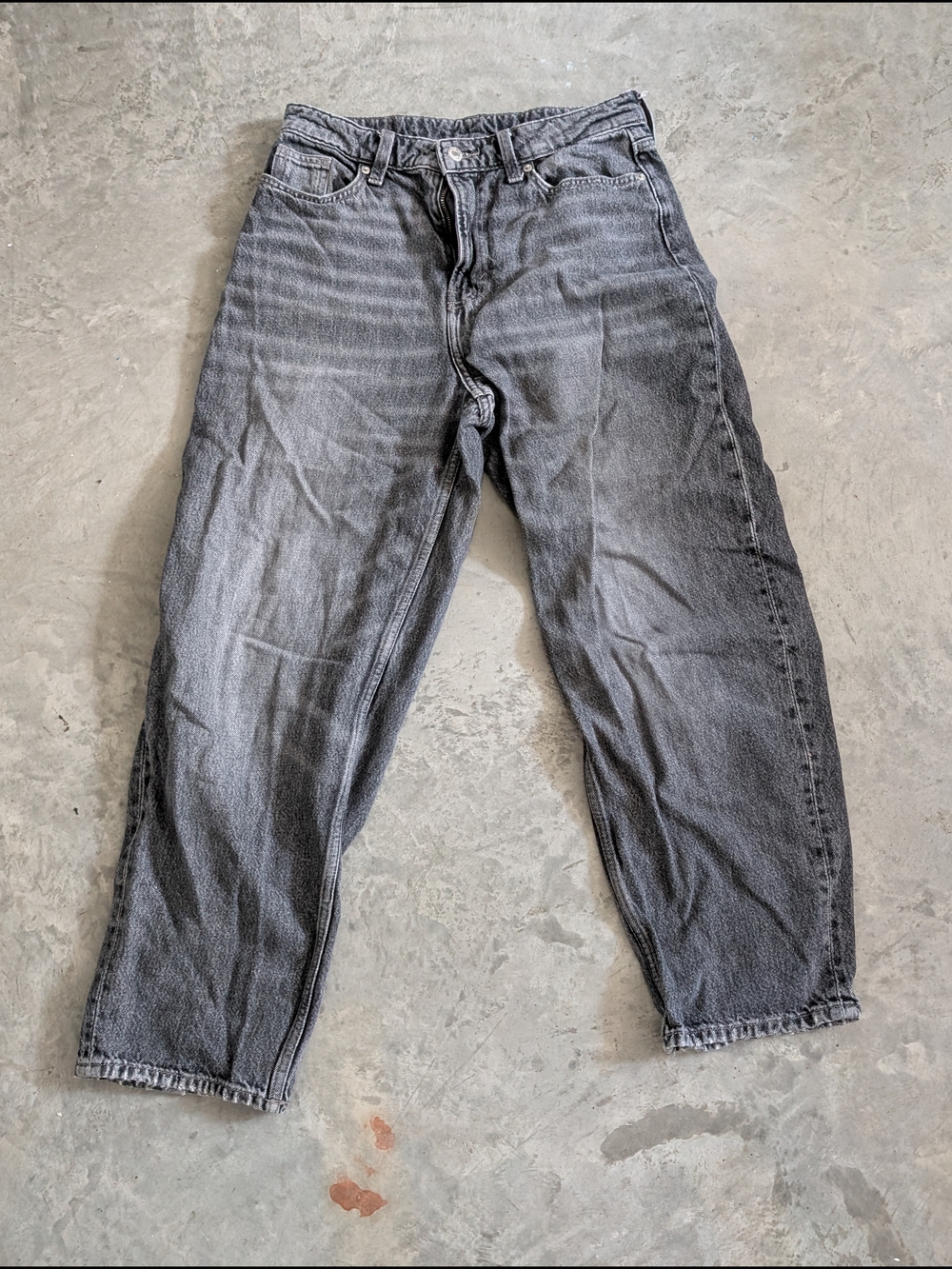 Women's Relaxed Fit Washed Black Jeans